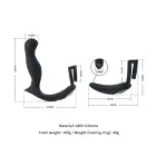 Sevanda Black Mamba Erekcijas gredzens ar prostatas masieri – 15.6 cm – Melns — Foto 9