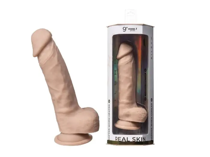 Silexd Real Skin Model 1 reālistisks dildo ar piesūcekni – 23 cm (9″) – miesas krāsa
