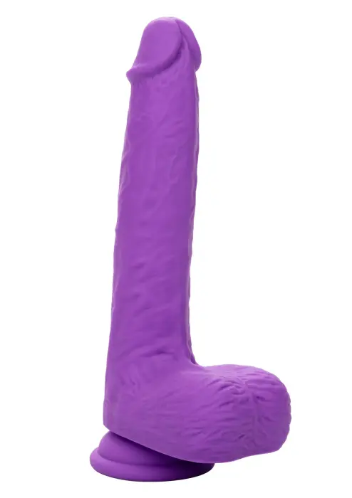 Rotējošs un kustīgs silikona dildo – 18 cm (7″) – Violets