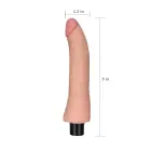 REAL SOFTEE Vibrating Dildo – 23 cm (9″) – Skin — Photo 7