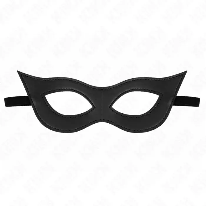 KINK Leatherette Eye Mask Model 2 – Black – 23x7.5 cm
