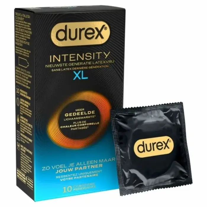 Durex Intensity XL extra suured eriti õhukesed lateksivabad kondoomid – 10 tk