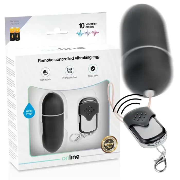 ONLINE Remote Control беспроводное виброяйцо L – черный