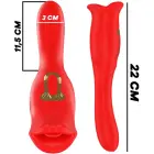 MIA Siena Triple Action Vibrator – Red — Photo 5