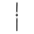 Ouch! Solid Ball Gag with Leather Straps – Black — Photo 3