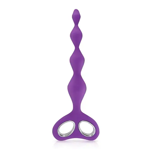 Plaisirs Secrets anālo bumbiņu ķēde – 26 cm – Violets