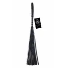 Sportsheets Velvet Noir Chain Flogger – флоггер из искусственной кожи и цепочек с гематитом – 43 см — Фото 1