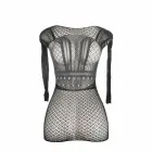 Subblime 951931 сетчатое мини-платье с открытой спиной – чёрное – One Size — Фото 5