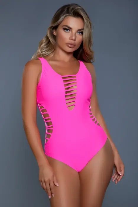 Evie pilnais peldkostīms – neonrozā – M