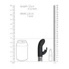 Dazzling uzlādējams lodes vibrators – 12 cm – melns — Foto 5