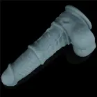Lovetoy Dual Layer Silicone Nature Cock – rechargeable thrusting vibrating dildo – 11 inch – remote — Photo 11