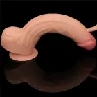 King Sized Sliding Skin Dual Layer Dildo – 30 cm (12″) – Kūno spalva — Nuotrauka 12