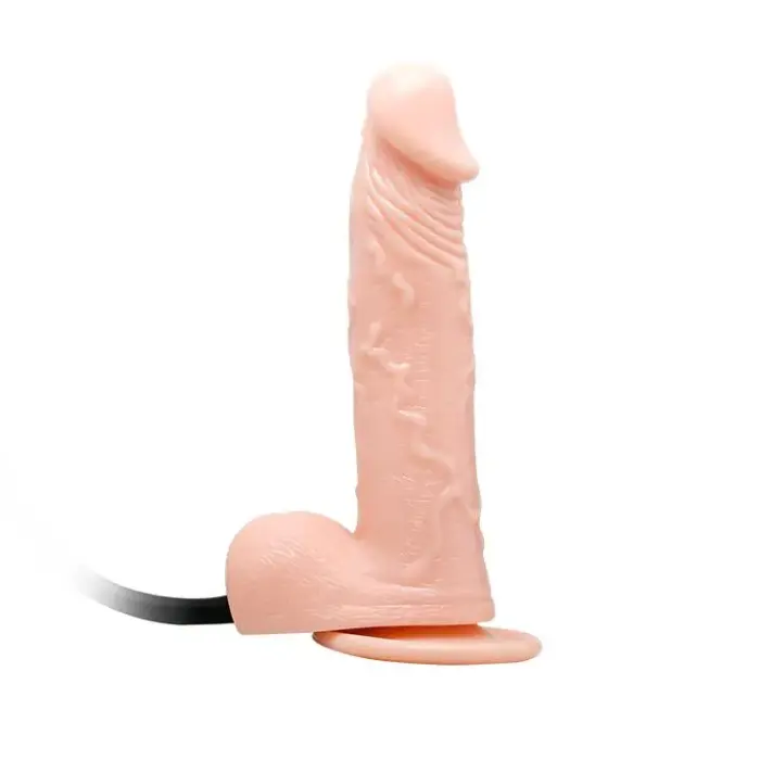BAILE - Piepūšams dildo – 19 cm (7.5″) – Miesas krāsa Foto 3