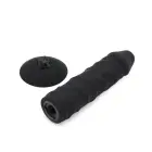 Liels silikona dildo ar piesūcekni – 20–23 cm – melns — Foto 2