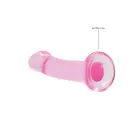 Mitterealistlik dildo iminapaga – 17 cm (7″) – Läbipaistev — Foto 2