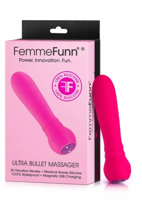 FemmeFunn Ultra Bullet – compact waterproof vibrator with 20 modes – pink