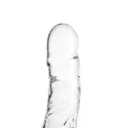 Stiklinis skaidrus apvalus dildo – 19 cm (7.5″) — Nuotrauka 1