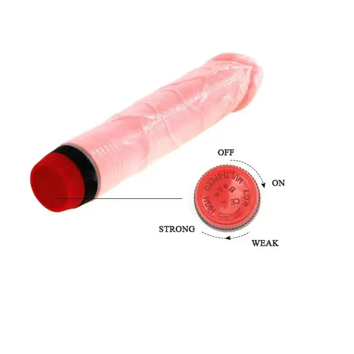 BAILE Rockin Dong vibrators – 22+ cm – brūns Foto 7
