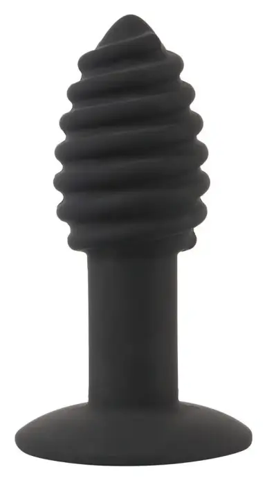 Black Velvets Twist Butt Plug – 10.7 cm – Black Photo