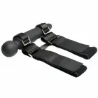 Master Series Thunderstick Wand with Adjustable Thigh Harness Black — Nuotrauka 9