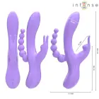 INTENSE MIKO Triple System Vibrator – 19.5 cm (7.7″) – Purple — Photo 2
