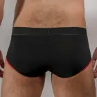 Macho MS24R – классические мужские слипы с push-up – тёмно-красные – XL — Фото 2
