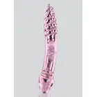 Divpusējs Rhinestone Wand Dildo – 20 cm (8″) – Caurspīdīgs — Foto 1