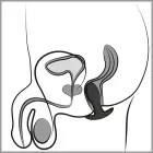 ANOS Vibrating Butt Plug – 8.9 cm – Black — Photo 13