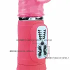 Baile Cute Passion Bunny Vibrating Rotator truša vibrators – 27 cm (10.6″) – rozā — Foto 4