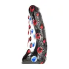 All Black realistlik dildo munanditega – 29 cm (11″) — Foto 1