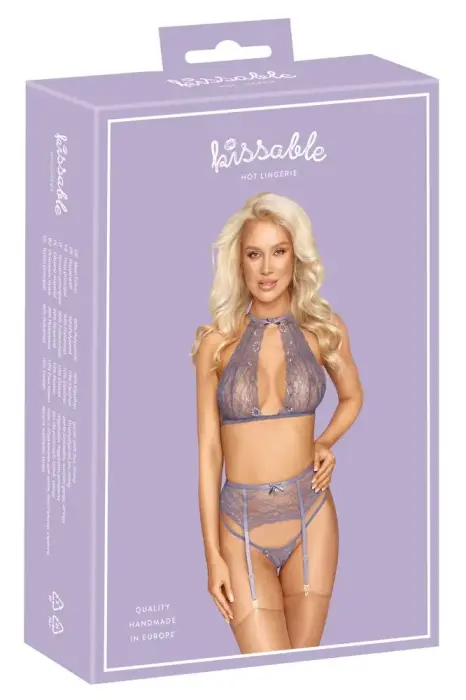 Kissable pitsist pesukomplekt – lilla – S/M Photo
