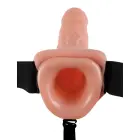 Fetish Fantasy vibreeriv strap-on süsteem – 29 cm (11.4″) – nahavärv — Foto 4
