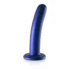 Gluds silikona G-punkta dildo – 14,5 cm (6″) – Metālisks Foto 1