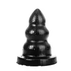 All Black Trīskāršās baudas anālais spraudnis ar trīskāršu bumbiņu dizainu – 21.5 cm (8.5″) — Foto 2