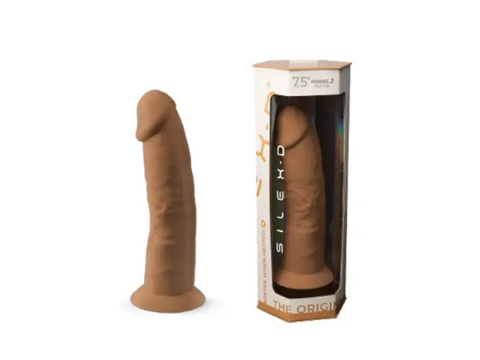 SD. Model 2 Realistic Dildo with Suction Cup – 19 cm (7.5″) – Brown