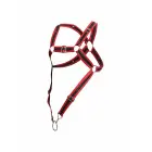 DNGEON Cross Cockring Harness – sarkans – One Size — Foto 7