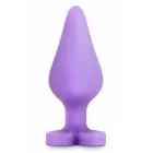 Play With Me Candy Heart – anālais spraudnis – silikons – violets – 10,8 cm — Foto 1