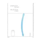 Нереалистичный двойной дилдо – 42 см (17″) – Прозрачный Фото num