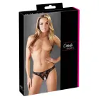 Lilleline pitsist stringid avatud jalgevahega – mustad – S Photo