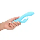 Rievots truša vibrators – 18 cm (7″) – zils — Foto 10