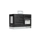 Rievots dimanta sirds anālais spraudnis – M – Melns Foto 2