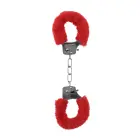 Pleasure Furry Handcuffs – Red — Photo 8