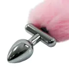 Screwed rožinis analinis kaištis su uodega – 7 cm — Nuotrauka 5