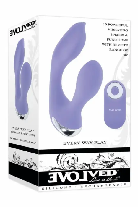 EVOLVED Every Way Play valkājams dubultā motora vibrators – 12.8 cm (5.05″) – violets