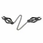 OHMAMA Adjustable Nipple Clamps with Black Metal Chain – Black — Photo 5