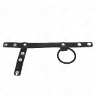 KINK Silicone Ring 3.8 cm (1.5″) with Leather Strap & Divider – Black — Photo 3