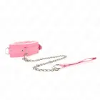KINK Collar & Leash Set Pink 65cm – Adjustable Vegan Leather, 36-42cm — Photo 3