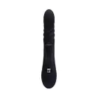 Pluto vibrators ar kustību – 23 cm – melns Foto 2