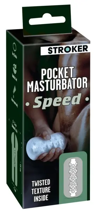 Pocket Masturbator Speed – caurspīdīgs