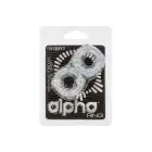 Silicone Double Stacker Rings – Clear — Photo 2